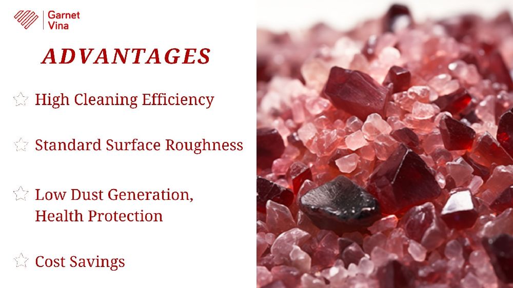 Ưu điểm hạt mài Garnet